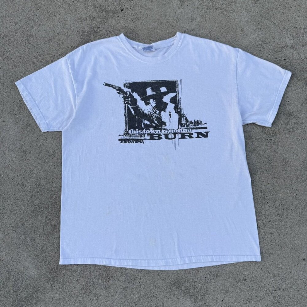 Vintage Original 3:10 TO YUMA 2007 Promo T-Shirt Size XL